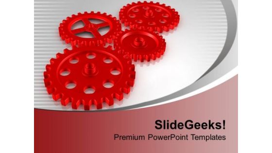 Red Gears For Better Solution PowerPoint Templates Ppt Backgrounds For Slides 0713 Red Gears For Better Solution PowerPoint Templates Ppt Backgrounds For Slides 0713