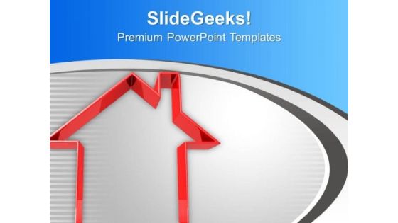 Red Home Icon PowerPoint Templates Ppt Backgrounds For Slides 0313 Red Home Icon PowerPoint Templates Ppt Backgrounds For Slides 0313