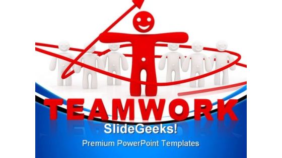 Red Leader Teamwork Leadership PowerPoint Themes And PowerPoint Slides 0811 Red Leader Teamwork Leadership PowerPoint Themes And PowerPoint Slides 0811