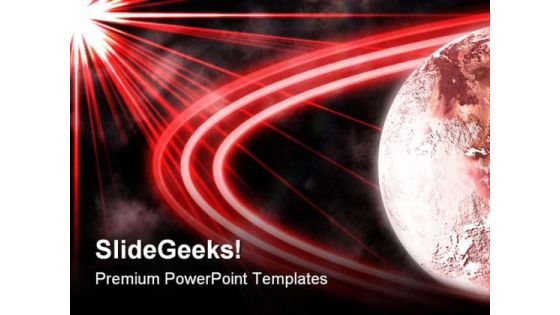 Red Planet With Rings Background PowerPoint Templates And PowerPoint Backgrounds 0811 Red Planet With Rings Background PowerPoint Templates And PowerPoint Backgrounds 0811