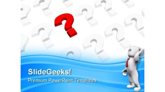 Red Question Mark Business PowerPoint Themes And PowerPoint Slides 0511