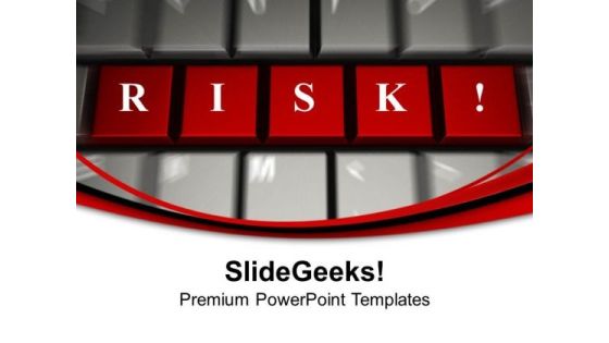Red Risk Word On Keyboard PowerPoint Templates Ppt Backgrounds For Slides 0213 Red Risk Word On Keyboard PowerPoint Templates Ppt Backgrounds For Slides 0213