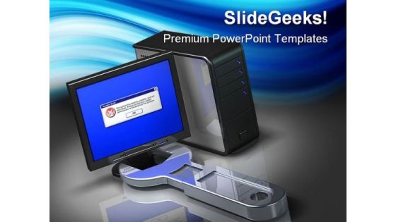 Repair Computer PowerPoint Backgrounds And Templates 1210