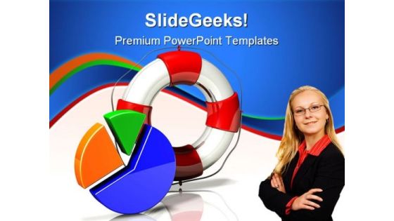 Rescue Icon Statistics Business PowerPoint Templates And PowerPoint Backgrounds 0711