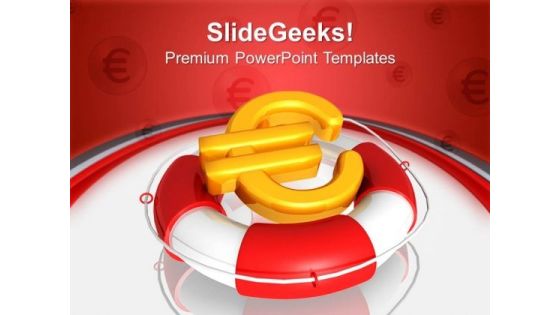 Rescue With Euro Sign Security PowerPoint Templates And PowerPoint Themes 1012 Rescue With Euro Sign Security PowerPoint Templates And PowerPoint Themes 1012
