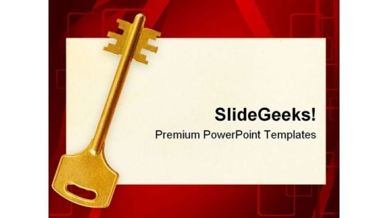 Retro Key On Paper Card Security PowerPoint Templates And PowerPoint Backgrounds 0211 Retro Key On Paper Card Security PowerPoint Templates And PowerPoint Backgrounds 0211