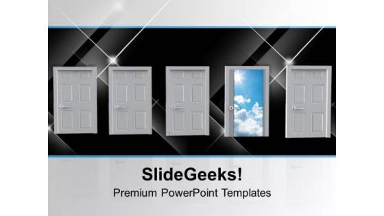 Right Choice Amongst Four Future PowerPoint Templates Ppt Backgrounds For Slides 0313