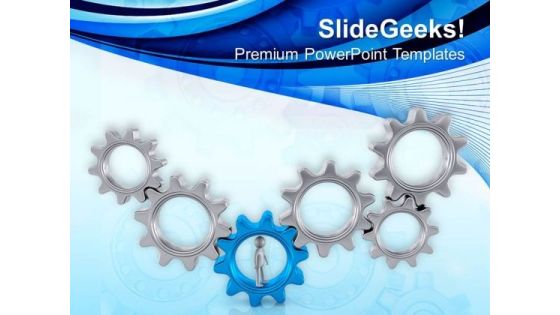 Right Gear Is Required For Team Support PowerPoint Templates Ppt Backgrounds For Slides 0613 Right Gear Is Required For Team Support PowerPoint Templates Ppt Backgrounds For Slides 0613