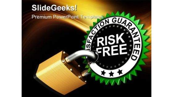 Risk Free Security PowerPoint Backgrounds And Templates 1210 Risk Free Security PowerPoint Backgrounds And Templates 1210