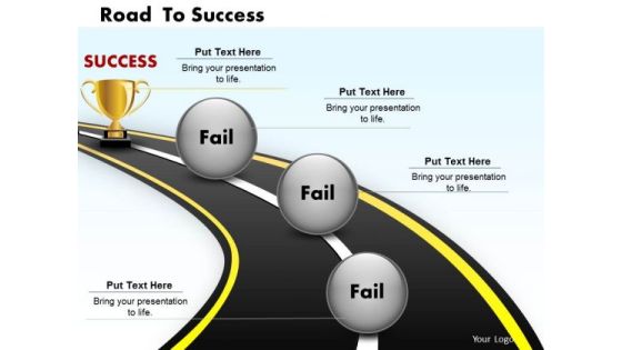 Road To Success PowerPoint Presentation Template