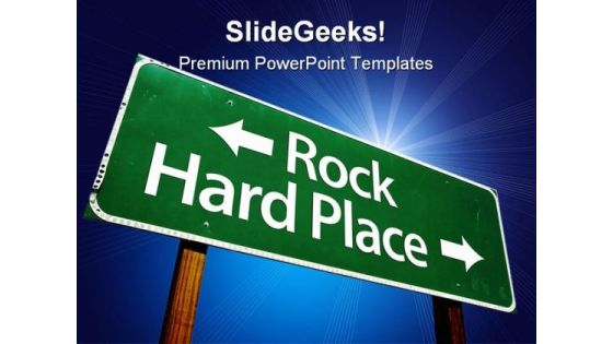 Rock Hard Place Symbol PowerPoint Themes And PowerPoint Slides 0811 Rock Hard Place Symbol PowerPoint Themes And PowerPoint Slides 0811