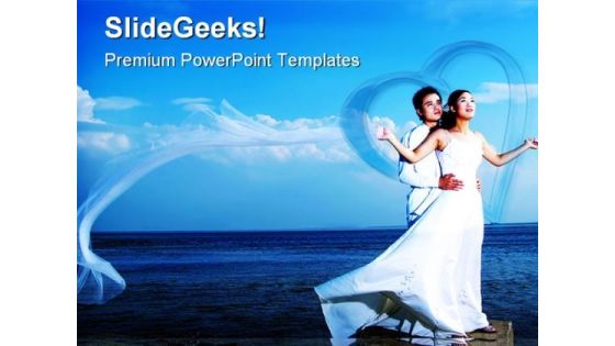 Romantic Couple Abstract PowerPoint Template 0610