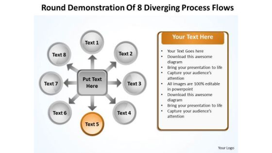 Round Demonstration Of 8 Diverging Process Flows Circular Arrow Diagram PowerPoint Templates Round Demonstration Of 8 Diverging Process Flows Circular Arrow Diagram PowerPoint Templates
