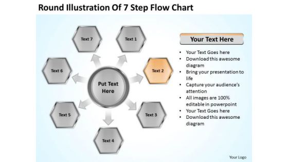 Round Illustration Of 7 Step Flow Chart Business Plans For PowerPoint Slides Round Illustration Of 7 Step Flow Chart Business Plans For PowerPoint Slides