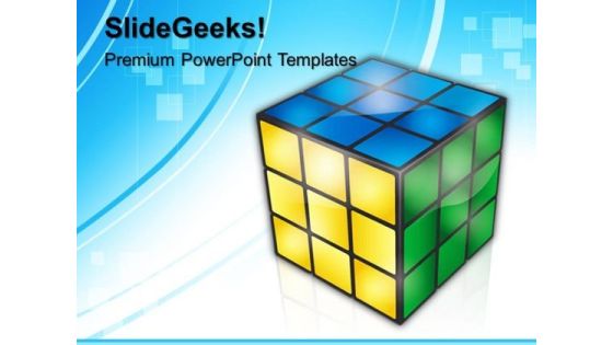 Rubik Cube Game PowerPoint Templates And PowerPoint Themes 0612 Rubik Cube Game PowerPoint Templates And PowerPoint Themes 0612
