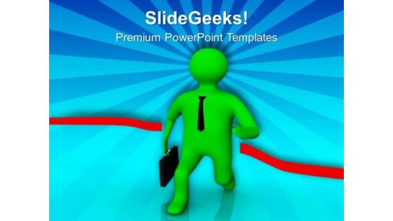 Run And Achieve Your Goal PowerPoint Templates Ppt Backgrounds For Slides 0513