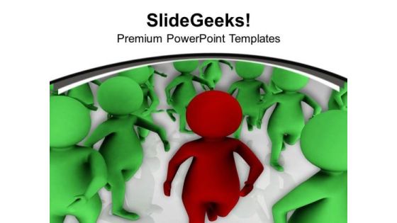 Run Fast For Achieving Targets PowerPoint Templates Ppt Backgrounds For Slides 0613