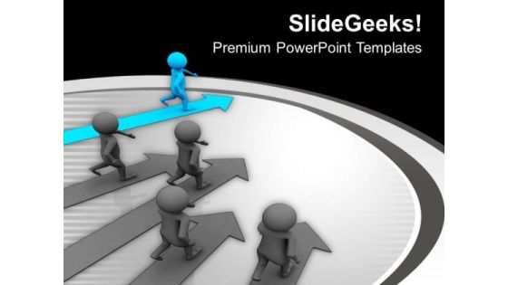 Run Fast To Come First In Business PowerPoint Templates Ppt Backgrounds For Slides 0613