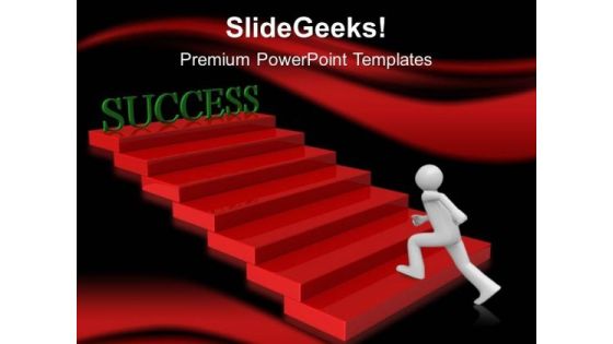 Running For Success PowerPoint Templates And PowerPoint Themes 0512