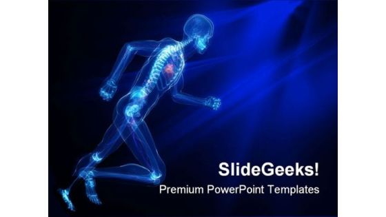 Running Skeleton Vascular Medical PowerPoint Themes And PowerPoint Slides 0811 Running Skeleton Vascular Medical PowerPoint Themes And PowerPoint Slides 0811