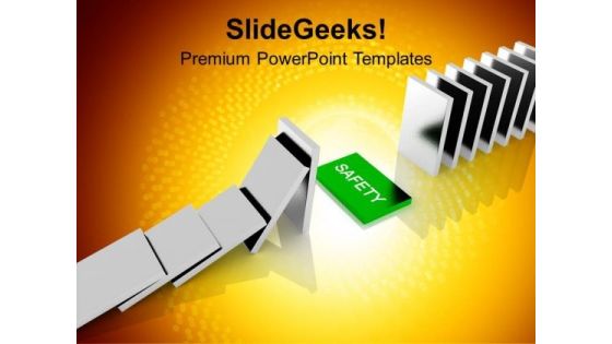 Safety Dominos Business Security PowerPoint Templates Ppt Backgrounds For Slides 1212 Safety Dominos Business Security PowerPoint Templates Ppt Backgrounds For Slides 1212
