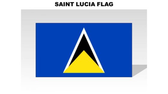 Saint Lucia Country PowerPoint Flags