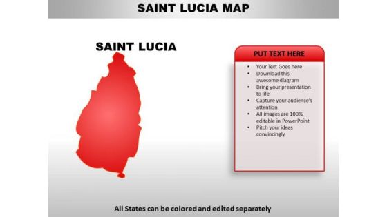 Saint Lucia PowerPoint Maps Saint Lucia PowerPoint Maps