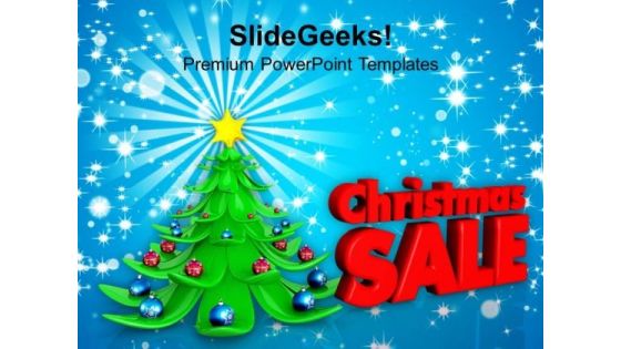 Sale On Christmas Events Shopping PowerPoint Templates Ppt Backgrounds For Slides 1112