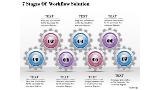 Sales Concepts 7 Stages Of Workflow Solution Business Strategic Plan Ppt Slide