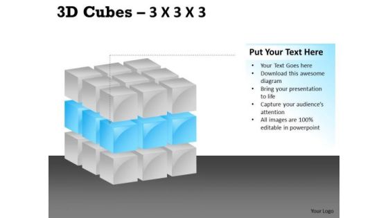 Sales Diagram 3d Cubes 3x3x3 Business Diagram Sales Diagram 3d Cubes 3x3x3 Business Diagram