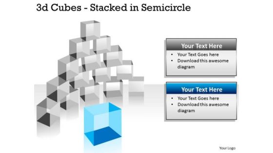 Sales Diagram 3d Cubes Stacked In Semicircle Marketing Diagram Sales Diagram 3d Cubes Stacked In Semicircle Marketing Diagram