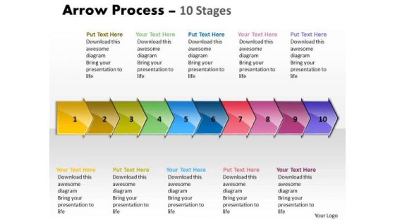 Sales Diagram Arrow Process 10 Stages Business Diagram Sales Diagram Arrow Process 10 Stages Business Diagram