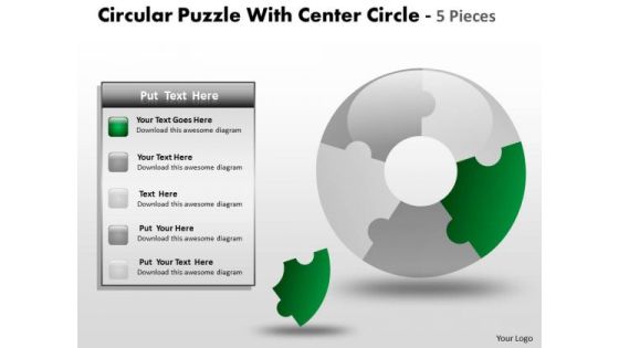 Sales Diagram Circular Puzzle With Center Circle 5 Pieces Consulting Diagram Sales Diagram Circular Puzzle With Center Circle 5 Pieces Consulting Diagram