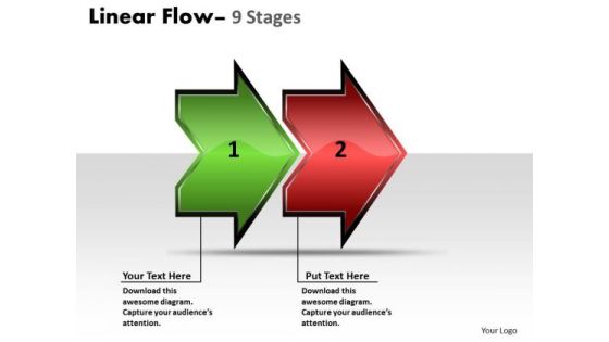 Sales Diagram Linear Flow Arrow 2 Stages Sales Diagram Linear Flow Arrow 2 Stages