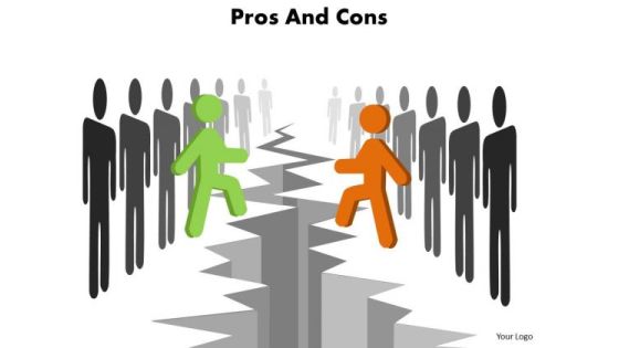 Sales Diagram Pros And Cons Slides Business Diagram