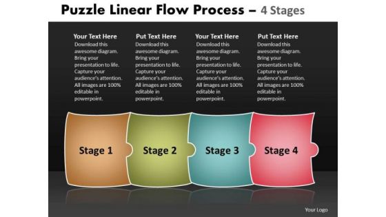 Sales Diagram Puzzle Linear Flow Process 4 Stages Business Framework Model Sales Diagram Puzzle Linear Flow Process 4 Stages Business Framework Model
