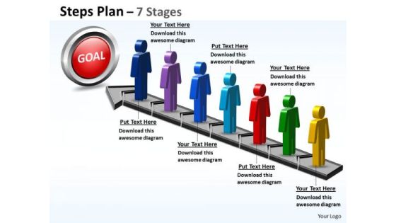 Sales Diagram Steps Plan 7 Stages Style Business Diagram Sales Diagram Steps Plan 7 Stages Style Business Diagram