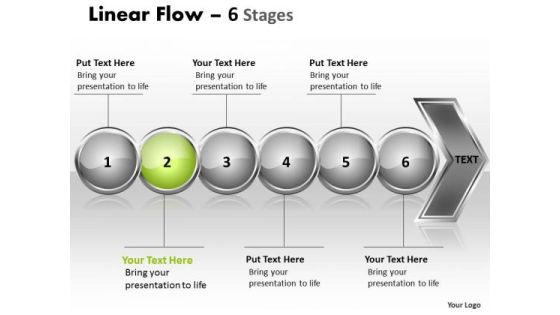 Sales PowerPoint Template Continuous Illustration Of 6 Issues Image Sales PowerPoint Template Continuous Illustration Of 6 Issues Image