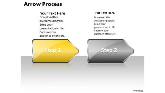 Sales Ppt Background Arrow Process 2 Stages Style 1 Project Management PowerPoint Graphic