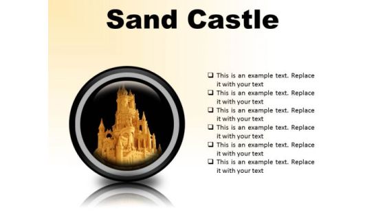 Sand Castle Beauty PowerPoint Presentation Slides Cc