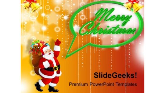 Santa Claus With Christmas Concept PowerPoint Templates Ppt Backgrounds For Slides 1112 Santa Claus With Christmas Concept PowerPoint Templates Ppt Backgrounds For Slides 1112