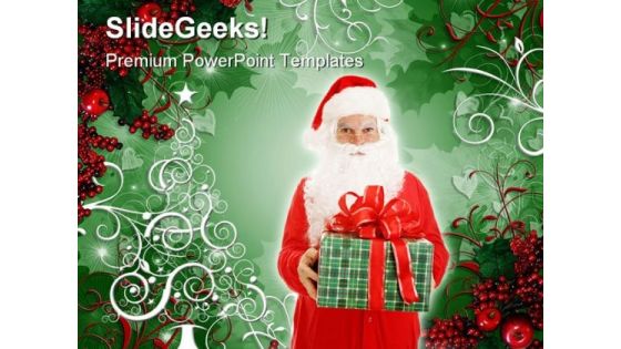 Santa Festival PowerPoint Template 1110