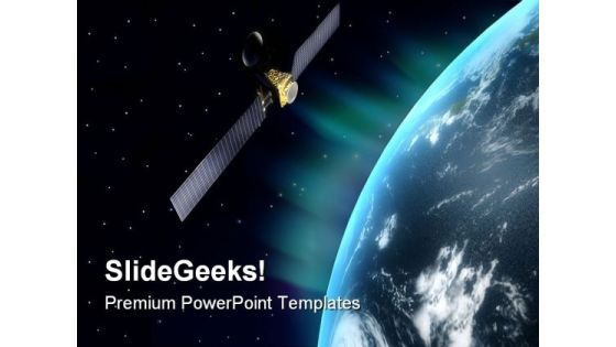 Satellite Globe PowerPoint Templates And PowerPoint Backgrounds 0611 Satellite Globe PowerPoint Templates And PowerPoint Backgrounds 0611
