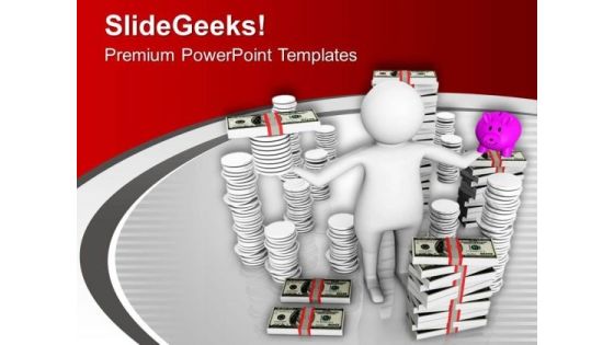 Save Money For Better Future PowerPoint Templates Ppt Backgrounds For Slides 0613