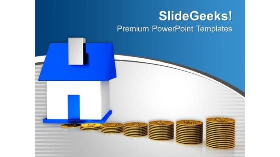 Savings For Buying A Home PowerPoint Templates Ppt Backgrounds For Slides 0213 Savings For Buying A Home PowerPoint Templates Ppt Backgrounds For Slides 0213