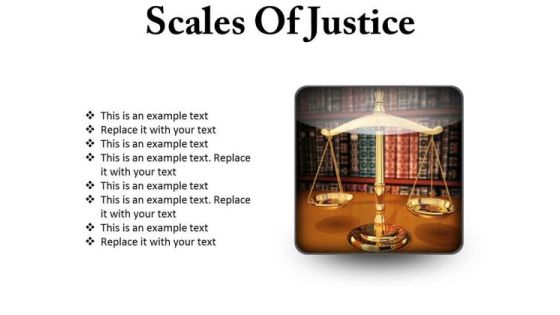 Scales Of Justice Law PowerPoint Presentation Slides S