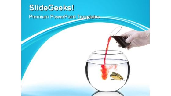 Scientist Pouring Red Liquid Business PowerPoint Themes And PowerPoint Slides 0911