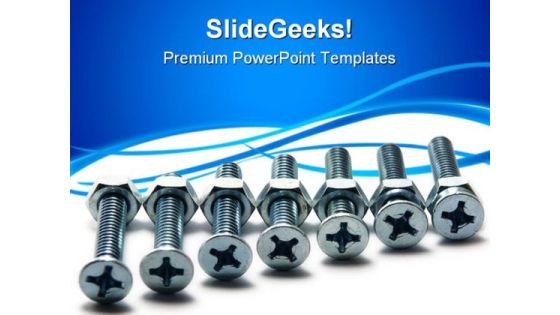 Screws Industrial PowerPoint Themes And PowerPoint Slides 0711