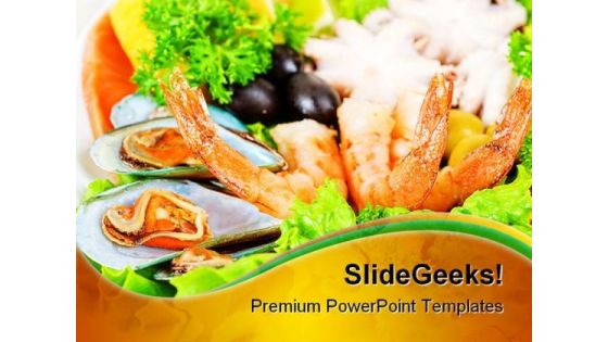 Sea Food PowerPoint Backgrounds And Templates 0111 Sea Food PowerPoint Backgrounds And Templates 0111
