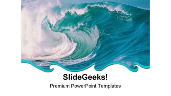 Sea With Waves Nature PowerPoint Themes And PowerPoint Slides 0711 Sea With Waves Nature PowerPoint Themes And PowerPoint Slides 0711